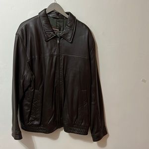 Daniel leather bomber jacket . Size 3XL